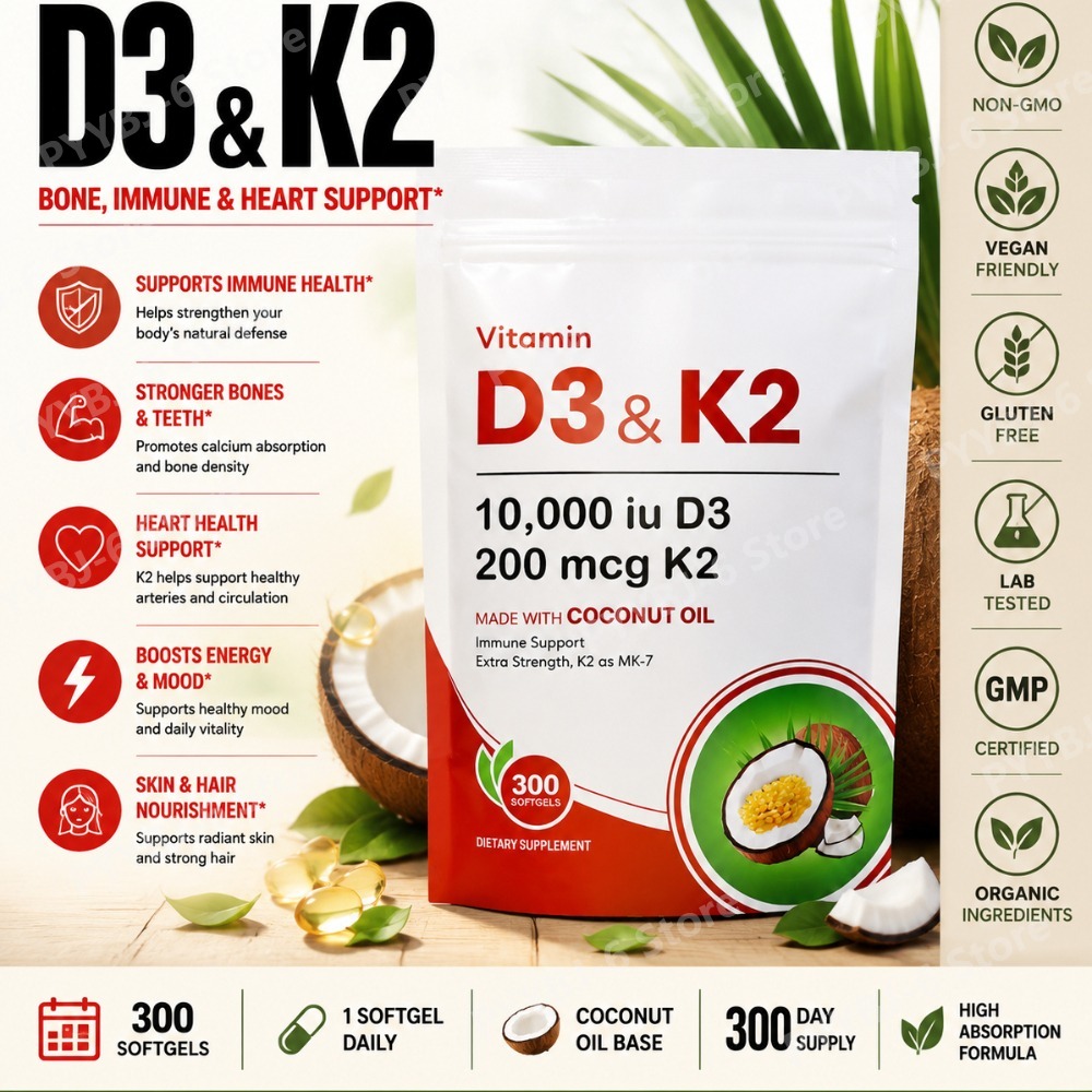 Vitamin D3 K2 Drop - 비타민 D3 K2 보충제 10,000 IU
