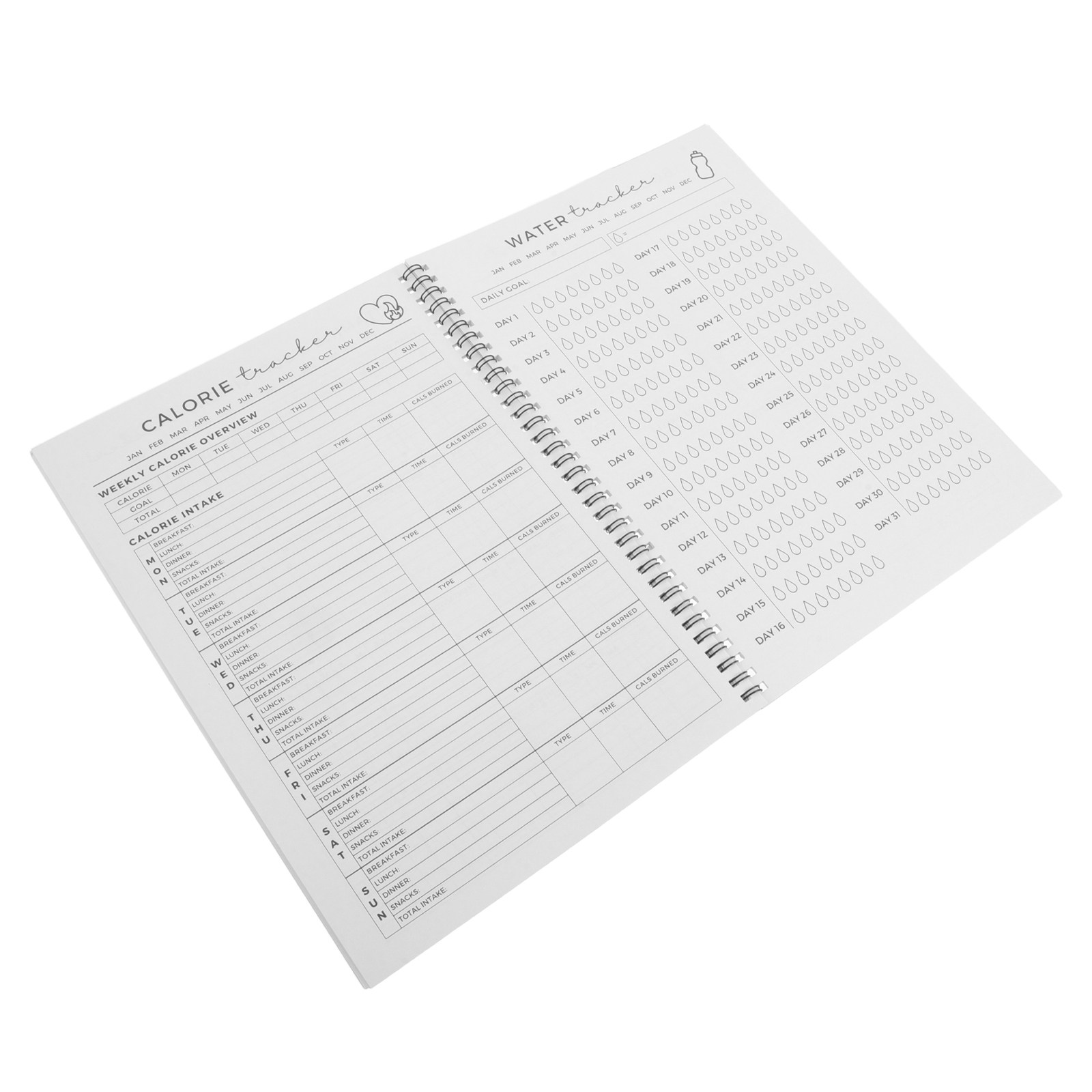 Fitness Nutrition Journal - 피트니스 플래너 피트니스 운동 일지 11.7x8.5