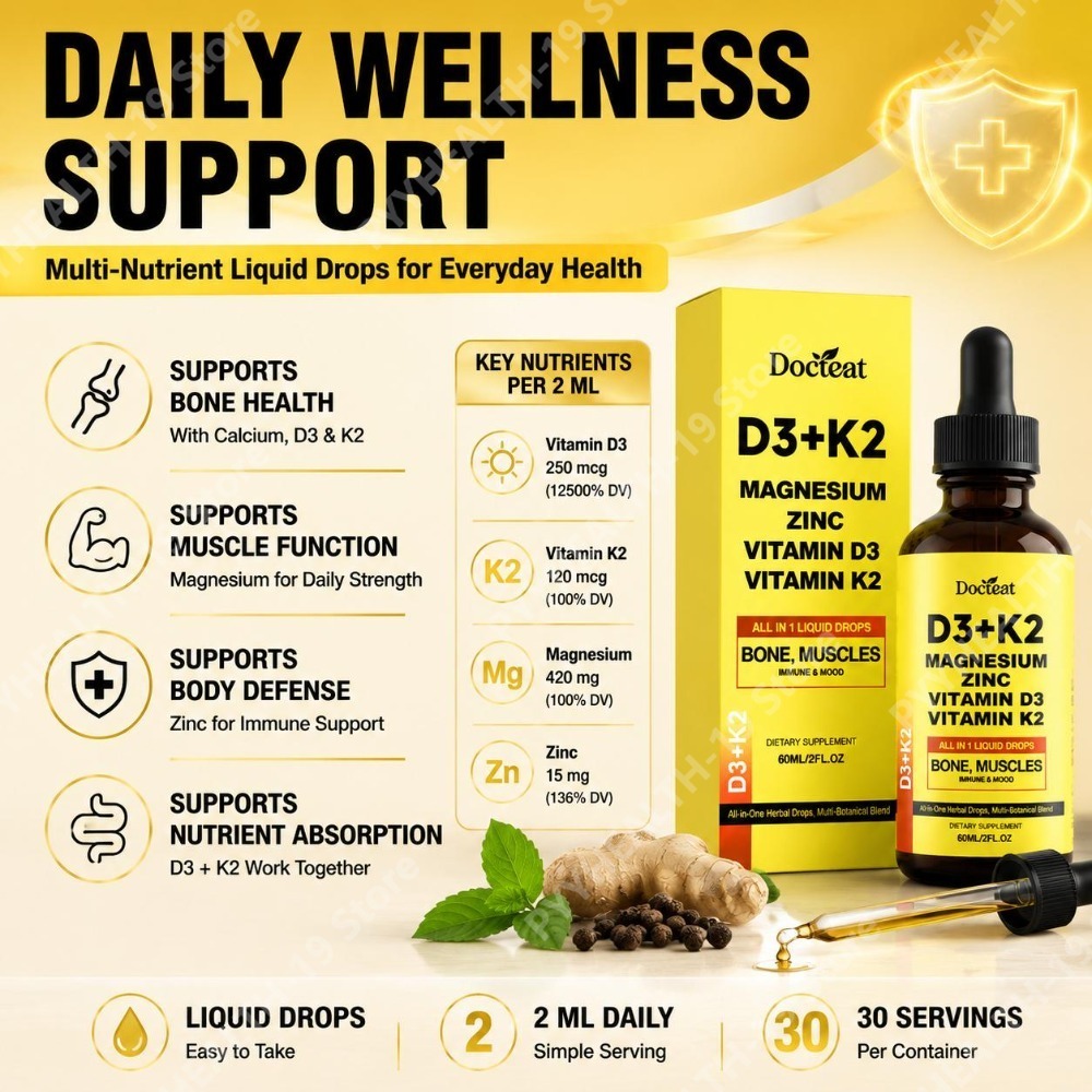 닥트티트 D3+K2 액상 드롭스 (마그네슘, 아연, 비 - Vitamin D3 K2 Drop 리뷰 및 가격