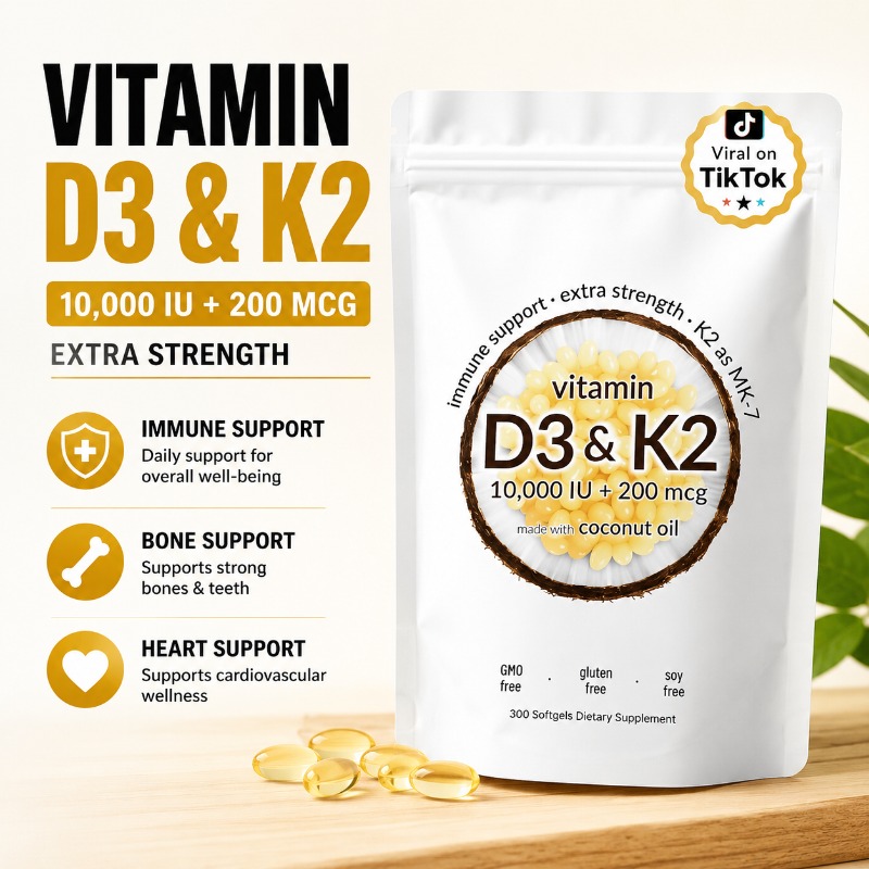 비타민 D3 10000 IU + K2 MK-7 200  - Vitamin D3 K2 Drop 리뷰 및 가격