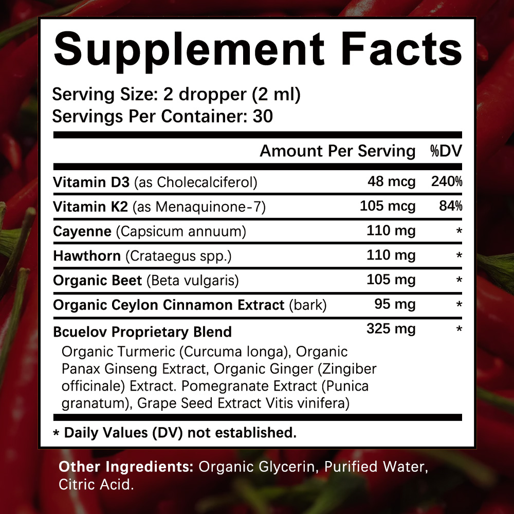 카옌페퍼 드롭스 보충제 액상, 산사나무 열매, 비트루트 - Vitamin D3 K2 Drop 리뷰 및 가격